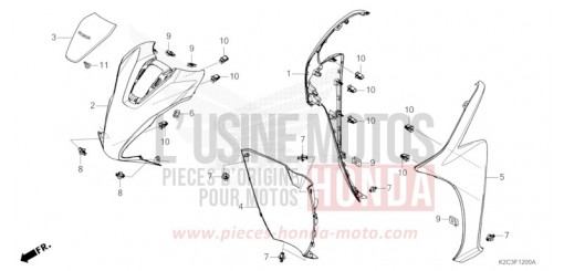 ABDECKUNG, VORNE NSC110M de 2021